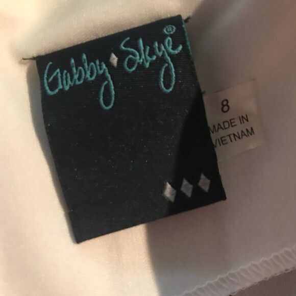 Gabby Skye soze 8 beautiful lined dress like new see pics - Picture 4 of 5